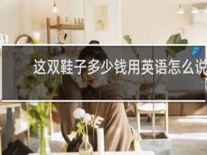 这双鞋子多少钱用英语怎么说