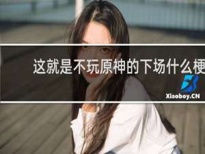 这就是不玩原神的下场什么梗