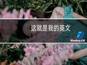 这就是我的英文