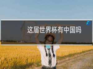 这届世界杯有中国吗