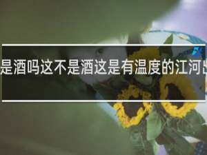 这是酒吗这不是酒这是有温度的江河出自哪里