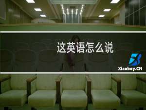 这英语怎么说