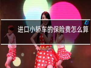 进口小轿车的保险费怎么算