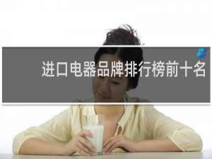进口电器品牌排行榜前十名