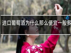进口葡萄酒为什么那么便宜一般多少钱