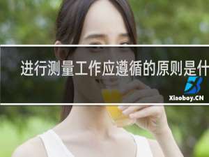 进行测量工作应遵循的原则是什么
