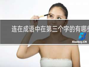 连在成语中在第三个字的有哪些
