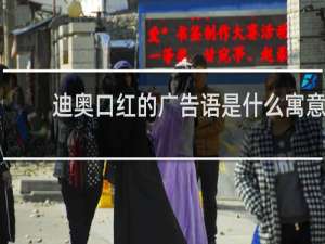 迪奥口红的广告语是什么寓意