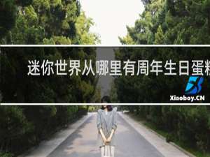 迷你世界从哪里有周年生日蛋糕