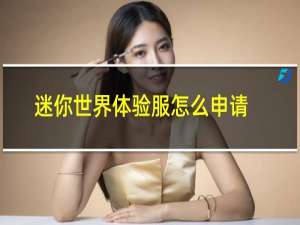 迷你世界体验服怎么申请私人