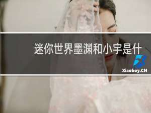 迷你世界墨渊和小宇是什么关系?