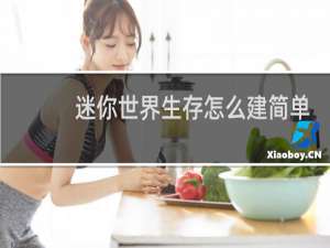 迷你世界生存怎么建简单的房子