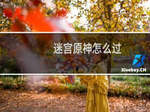 迷宫原神怎么过