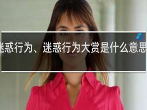 迷惑行为、迷惑行为大赏是什么意思什么梗