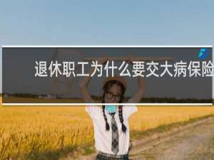 退休职工为什么要交大病保险