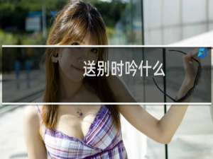 送别时吟什么