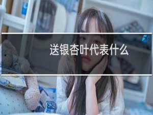 送银杏叶代表什么