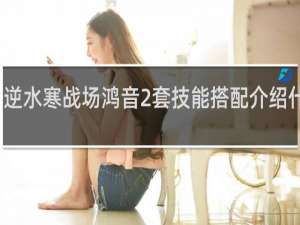 逆水寒战场鸿音2套技能搭配介绍什么梗
