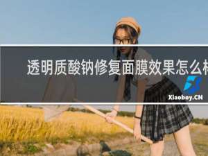 透明质酸钠修复面膜效果怎么样