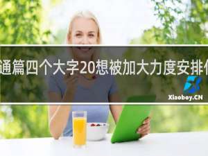 通篇四个大字 想被加大力度安排什么梗