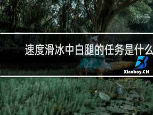 速度滑冰中白腿的任务是什么