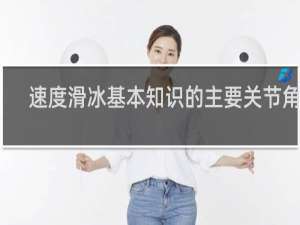 速度滑冰基本知识的主要关节角度