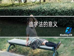 造字法的意义（造字法有哪些）