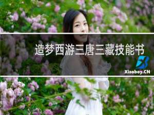 造梦西游三唐三藏技能书