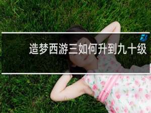 造梦西游三如何升到九十级