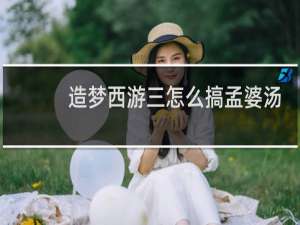 造梦西游三怎么搞孟婆汤