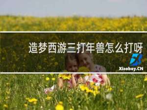 造梦西游三打年兽怎么打呀