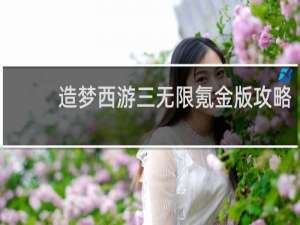 造梦西游三无限氪金版攻略