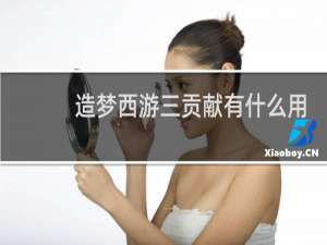造梦西游三贡献有什么用