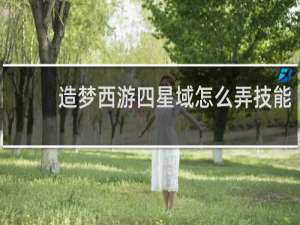 造梦西游四星域怎么弄技能