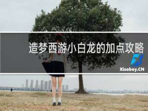 造梦西游小白龙的加点攻略