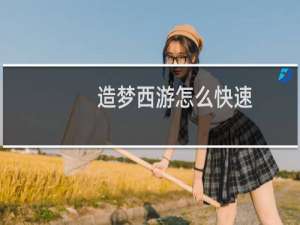 造梦西游怎么快速