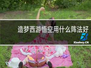 造梦西游悟空用什么阵法好