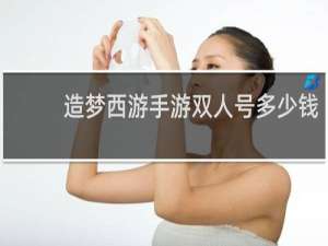 造梦西游手游双人号多少钱