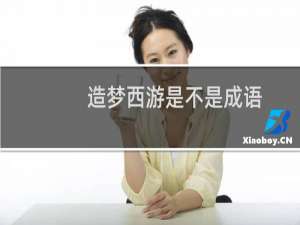 造梦西游是不是成语