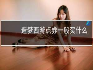 造梦西游点券一般买什么