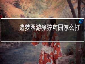 造梦西游狰狞药园怎么打