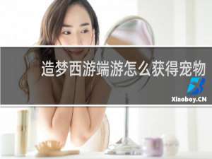 造梦西游端游怎么获得宠物