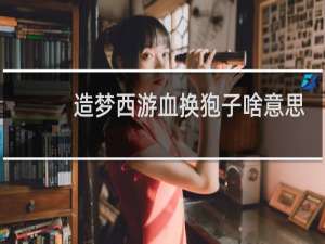 造梦西游血换狍子啥意思