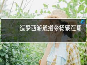 造梦西游通缉令杨戬在哪