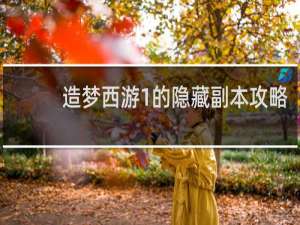 造梦西游1的隐藏副本攻略
