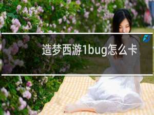 造梦西游1bug怎么卡