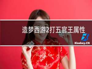 造梦西游2打五官王属性