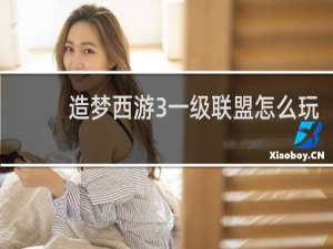 造梦西游3一级联盟怎么玩