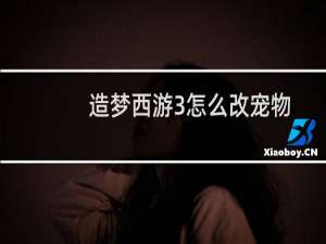 造梦西游3怎么改宠物