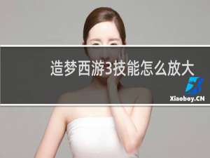 造梦西游3技能怎么放大